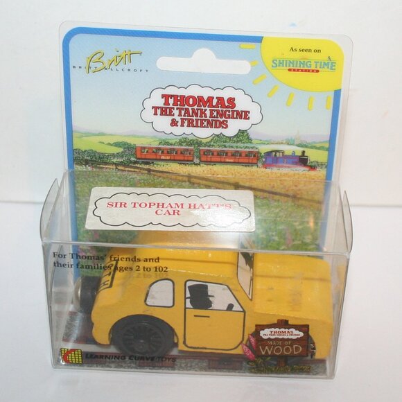 SHINNING TIME Other - Vtg Thomas The Train and Friends Train  Sir Topham Hatt's Car Wood Figure 1992